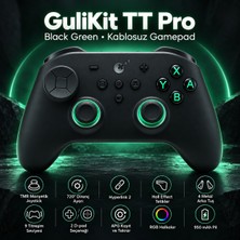 Gulikit Tt Pro Black Green Hall Effect Destekli Tmr Manyetik Joystick Kablosuz Gamepad (NS68)