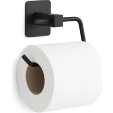 Mythriva Yapışkanlı Siyah Kare Tuvalet Kağıtlığı, Modern Tasarımlı Wc Aksesuarı