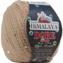 Himalaya Dore 61416 Koyu Krem - Gümüş Pullu