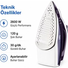 Str Store Sprıng Buharlı Ütü Seramik Taban 2600W Buhar 30-120GR