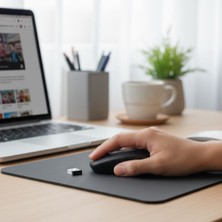 Str Store Siyah Renkli Ergonomik Sessiz Kablosuz Mouse – USB Alıcılı, Ofis ve Oyun Için Konforlu Bilgisayar Faresi MS6310
