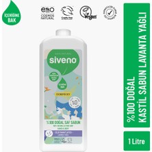 Siveno %100 Doğal Lavanta Yağlı Sıvı Kastil Sabun 1000 ml Cildi Nemlendirici Rahatlatıcı Erkek