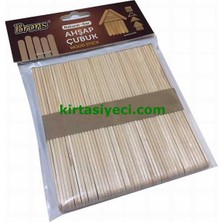 Brons BR-900 Ahsap Çubuk Naturel Dar 50LI Paket