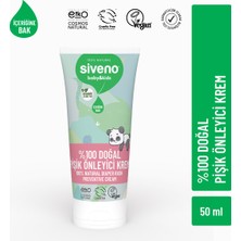 Siveno %100 Doğal Bebek Pişik Önleyici Krem Çinko PCA Yenidoğan Koruyucu & Hassas Onarıcı Bakım Kremi 50 ml