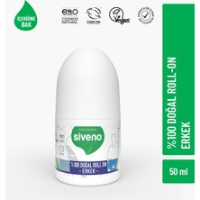 Siveno %100 Doğal Roll On Erkek Deodorant Ter Kokusu Önleyici Bitkisel Leke Bırakmayan Vegan 50 ml