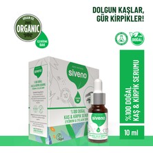 Siveno %100 Doğal Kaş ve Kirpik Serumu Bitkisel Yoğunlaştırıcı Canlandırıcı Yoğun Bakım Yağı Vegan 10 ml