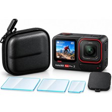 Insta360 Ace Pro 2 Uyumlu Tam Koruma Seti – Taşıma Çantası, Ekran Koruyucu ve Lens Kapağı | Teknoroket GuardKit