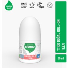 Siveno %100 Doğal Roll On Teen Girl Genç Kız Deodorant Ter Kokusu Önleyici Bitkisel Lekesiz Vegan 50 ml
