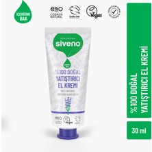 Siveno %100 Doğal El Ve Vücut Kremi Lavanta Cilt Yatıştırıcı Onarıcı Yoğun Nemlendirici Vegan 30 ml