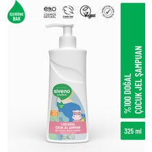 Siveno %100 Doğal Bebek Çocuk Jel Şampuanı Yenidoğan Saç Vücut Konak Önleyici 325 ml