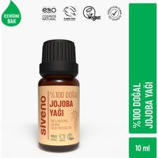 Siveno %100 Doğal Jojoba Yağı Soğuk Sıkım 10 ml Nemlendirici Etkili Tüm Cilt Tipleri İçin