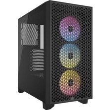 Corsair Icue 3000D Rgb Airflow Siyah Temperli Cam Atx Mid Tower Gaming Kasa CC-9011255-EU-OUTLET