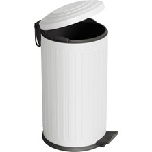 Aqua Bagno Midas Çöp Kovası - Pedallı 16lt, Beyaz | 35.22.57.03.04