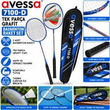 Avessa 7100-D Grafit Badmington Raketi Seti
