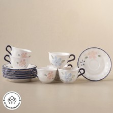 Karaca Perla Bloom 6 Kişilik Kahve Fincan Takımı 90 ml