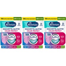 Dr. Beckmann Magic Leaves Color Protect Renkliler Için Çamaşır Deterjan Yaprakları 3X25 Adet