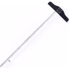 Şeffaf Plastik T Cetveli, 65 cm Uzunluk
