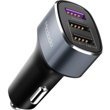 Mcdodo CC-6570 42W Qc3.0 3usb Çıkışlı Süper Hızlı Araç Çakmak Şarj Cihazi-Gri