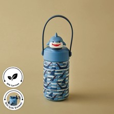 Karaca Duosip Shark Çocuk Pipetli Köpek Balığı Tasarımlı Okul Su Matarası Termos 350 ml