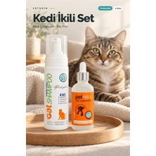 Vetorin Avantajlı İkili Kedi Seti | Kedi Şampuanı 200 ml + Probiyotikli Metabolizma Düzenleyici 100 ml Pet Pro