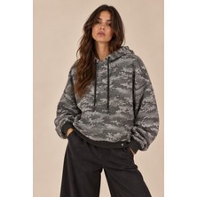 Alexander Gardi Alexandergardı Kamuflaj Desenli Kapüşonlu Sweatshirt (E21-72100)