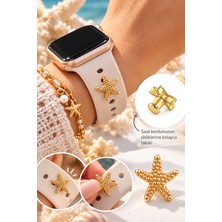BP Tattoo Apple Watch Uyumlu Deniz Yıldızı Figürlü Akıllı Saat Aksesuarı Pin Charm