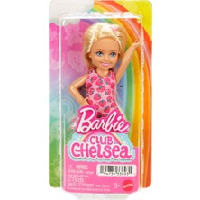 Barbie Aksesuarlı Chelsea Bebekler Sarışın-Çilek Desenli Elbise JJB33