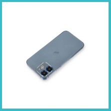 Defne Store iPhone 12 Uyumlu Metal Kamera Lens Koruma Cam - Mavi Dfnbez
