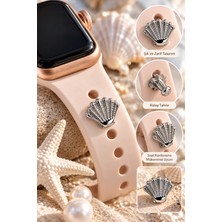 Apple Watch Uyumlu Istiridye Figürlü Akıllı Saat Aksesuarı Akıllı Saat ve Bileklik Charm