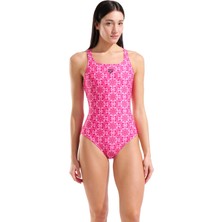 Arena Floral Swimsuit Swim Pro Back Kadın Yüzücü Mayo
