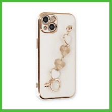Bezos iPhone 14 Plus Uyumlu Kılıf Esila Silikon - Beyaz Arz
