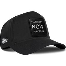 BlackBörk Yesterday Now Tomorrow Logolu Cordura Siyah Beyzbol Şapka