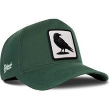 BlackBörk Karga Logolu Cordura Petrol Yeşili Beyzbol Şapka