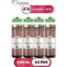 Anadolunun Özü Organik Keten Tohumu Kahverengi 4'lü Set