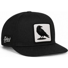 BlackBörk Karga Logolu Siyah Hip Hop Şapka