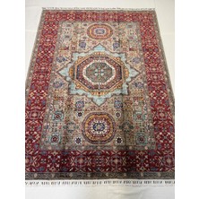 El Dokuma Afgan Halı Sultani Desenli Kök Boya 181 x 239  cm