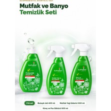 Avantajlı 3'lü Set Ekolojik Temizlik Ürünleri , Ekonomik Paket Mutfak ve Banyo Temizliği