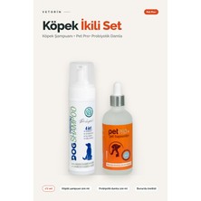 Vetorin Probiyotikli 4’ü 1 Arada Köpek Şampuanı 200 ml + Probiyotikli Metabolizma Düzenleyici 100 ml Pet Pro | Koku Önleyici, Nemlendirici, Doğal Tüy Bakımı Seti