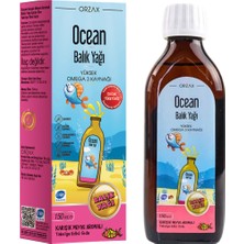Orzax Ocean Fish Oil Tutti Frutti Karışık Meyve Aromalı Balık Yağı 150 ml 1 Adet