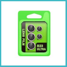 Defne Store Samsung Galaxy S23 Ultra Uyumlu Raze Metal Kamera Lens - Lila Dfnbez