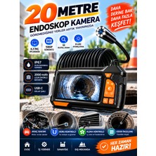 Matechno Profesyonel Ekranlı Endoskop Kamera 4.3 Inç IPS 1080P Hd 3x Dijital Zoom Boru Görüntüleme Cihazı