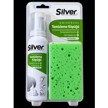 Silver Universal Ayakkabı Temizleme Köpüğü 125 ml Süngerli Deri Süet Nubuk Kumaş Temizleyici