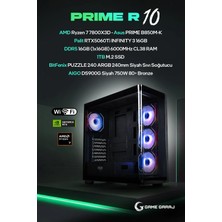 Game Garaj Prime R10 Amd R7 7800X3D 16GB RTX5060TI 16GB Ram 1tb SSD 240MM Sıvı Soğt Freedos Oyuncu Oem Paket