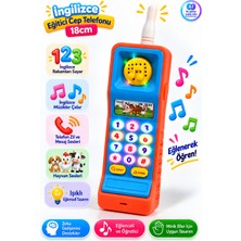 Yıldırım Oyuncak Ingilizce Eğitici Oyuncak Cep Telefonu 18 cm – Işıklı Sesli Müzikli, Rakam Öğreten, Hayvan Sesli, Zil ve Mesaj Sesli, Mod Değiştirmeli Çocuk Oyuncak Telefonu