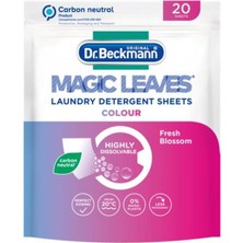 Dr. Beckmann Magic Leaves Colour Fresh Blossom Renkliler Için Çamaşır Deterjan Yaprakları 20 Adet