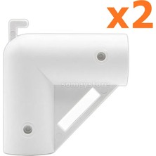 Goldsea Marine Tekne Tente Köşe Parçası 22MM Beyaz, Sealux (2 Adet)
