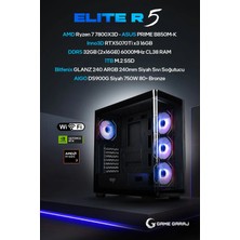 Game Garaj Elite R5 Amd R7 7800X3D RTX5070TI 32GB Ram 1tb SSD 240MM Sıvı Soğt Freedos Oyuncu Oem Paket