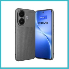 Defne Store Vivo V60 Lite Uyumlu Auto Focus Karbon Kapak - Gri Dfnbez