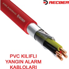 Reçber 2×2×0.8 Mm+0.40 mm Jy(St)Y Pvc Yangın Alarm Kablosu 500 M
