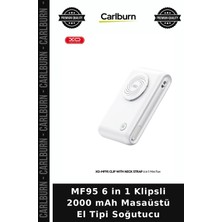 Carlburn MF95 6 In 1 Klipsli 2000 Mah Masaüstü El Tipi Soğutucu Pratik Yardımcı Seyahat